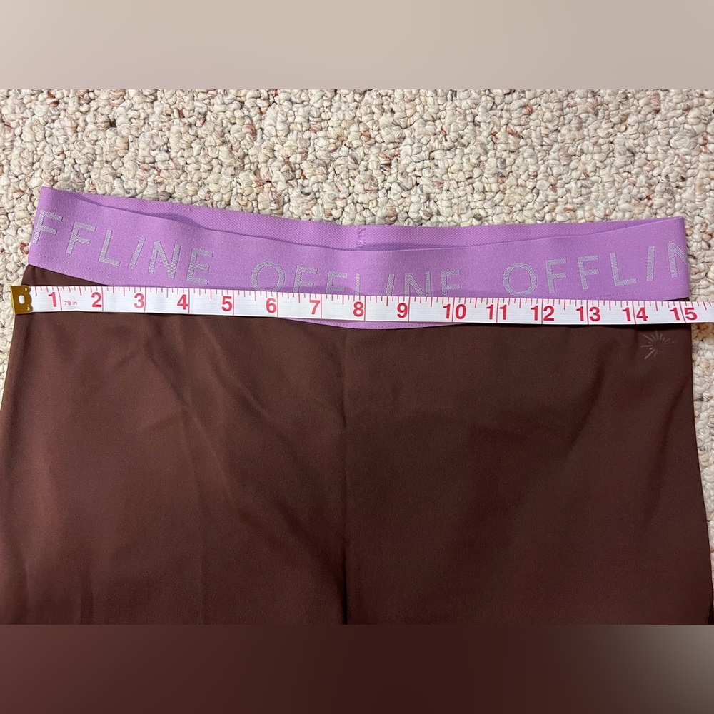 Offline by Aerie Brown and Lavender Sports bra and leggings set - Picture 11 of 12